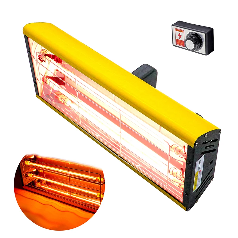 Ручная инфракрасная лампа для сушки краски 2000 Вт сушилка автомобиля короткая
