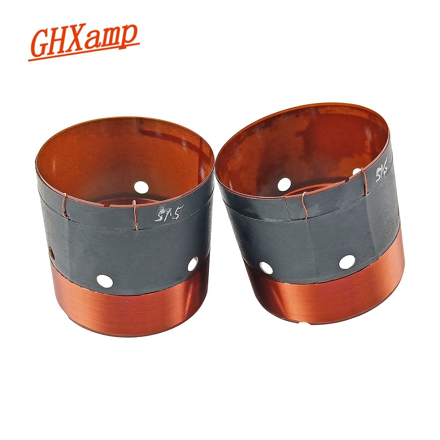 

51,5 мм басовый динамик звуковая катушка 8 Ом высокомощный низкочастотный динамик катушка из стекловолокна внутри снаружи обмотка 2-слойные д...