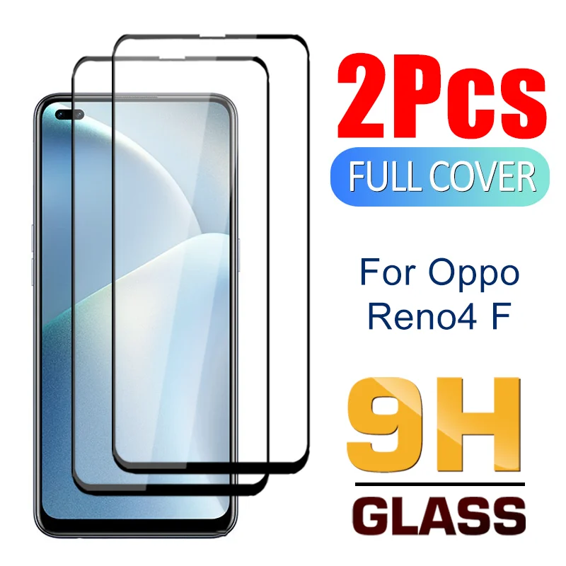 

2 шт 9H полное покрытие закаленное стекло для Oppo Reno4 F Z 5G защита экрана против царапин защитная пленка на Рено 4F 4Z 5G