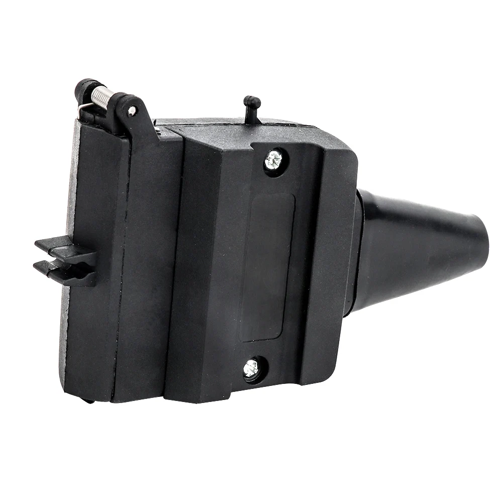 

2PCS 12 Pin Electric Square Shape Blade Caravan Trailer Socket Home Adapter Wiring Accessories Car Connector Waterproof Black