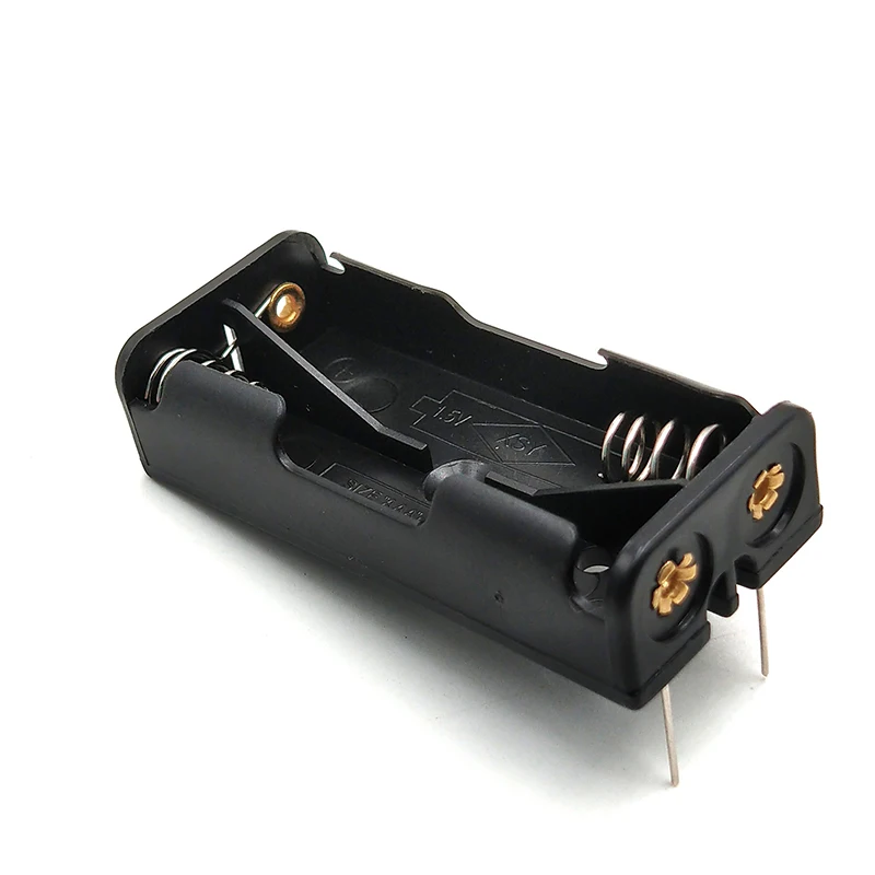 

MasterFire 4000pcs/lot Plastic 2 x 1.5V AAA Batteries Holder Case 3V AAA Battery Storage Box Shell 2 Slots with Pins