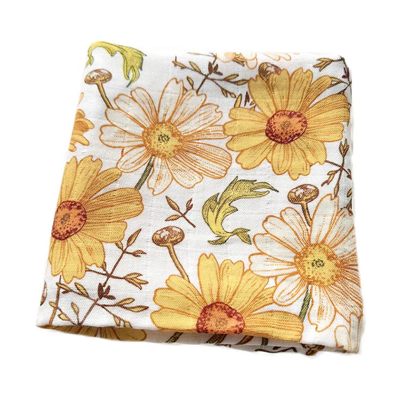 Гербера муслин бамбук хлопок двойной слой 60x60 см детские нагрудники банданы |