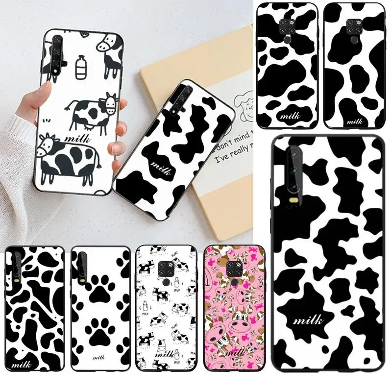 HPCHCJHM супер горячий корова шаблон Bling милый чехол для телефона Huawei P40 P30 P20 lite Pro Mate 20