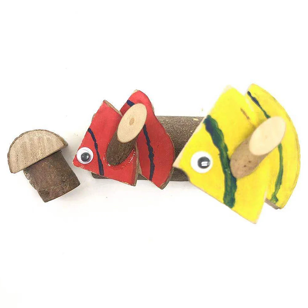 3D Fish Wooden Puzzle Built Games Adult Handmade Wooden Toys For Children DIY Craft Supplies Unfinished Wood Material Home Decor