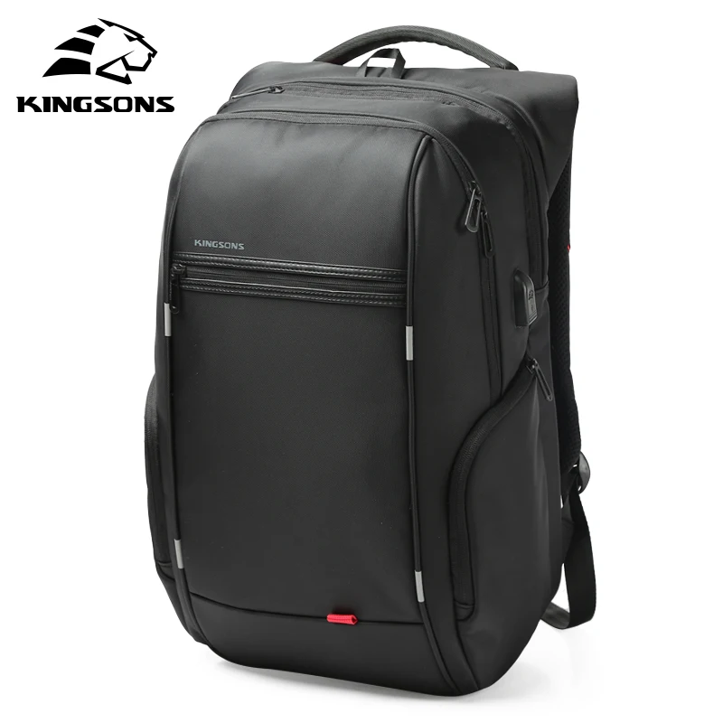 

Kingsons 15 inch Laptop Backpacks USB Charging Anti Theft Backpack Men Travel Backpack Water Repellent School Bags Male Mochila