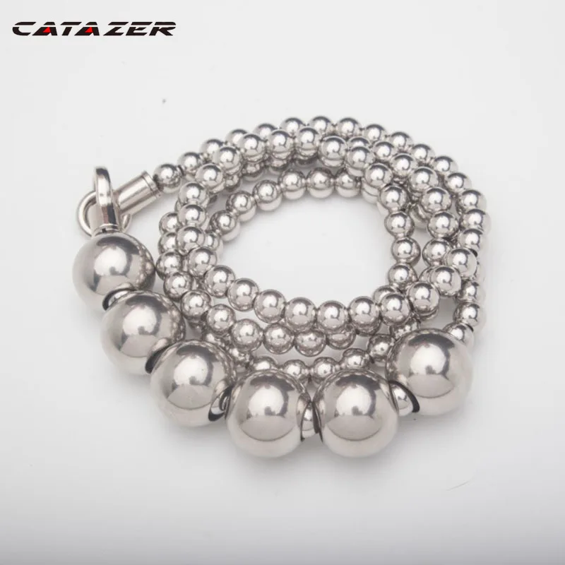 

Catazer Stainless Steel Bracelet Whip Titanium Strafe Fitness Whip Iron Whip Self-defense Weapon Bracelet