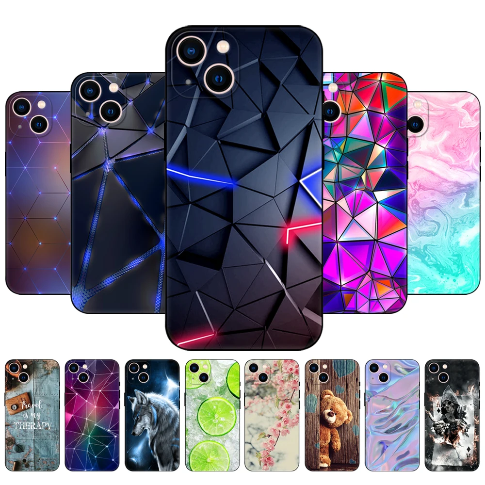 

For iphone 13 Case For iphone 13 mini Case For iphone 13 Pro Max Case iPhone13 iphone13Pro 13Pro Phone Back Cover black tpu case