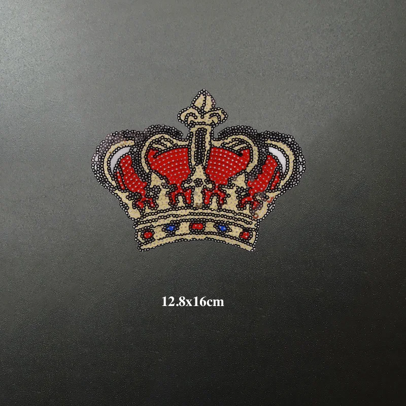 1 шт. патчи с блестками в виде красной короны|Заплатки| |