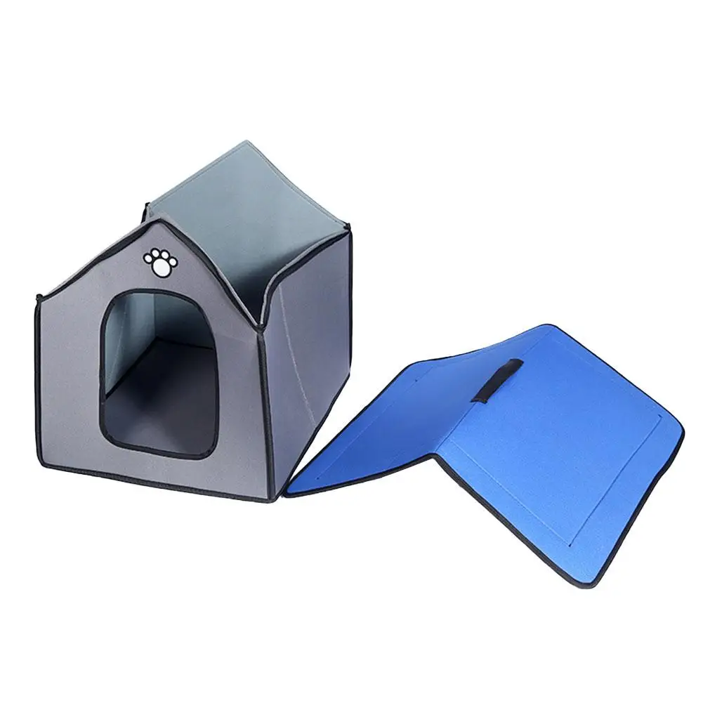 Foldable Warm Dog House Rainproof Waterproof Kennel Cattery With Removable Inner Pad For Pets Indoor Outdoor Sleeping | Дом и сад