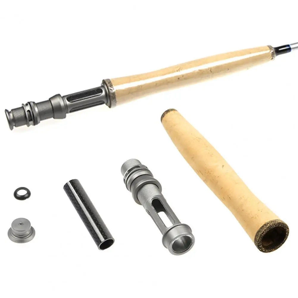 

1 Set FLY Outdoor Fishing Spinning Rod Handle Wheel Reel Seat DIY Cork Grip Kit Travel Ultra Light Baitcasting Fishing Rod