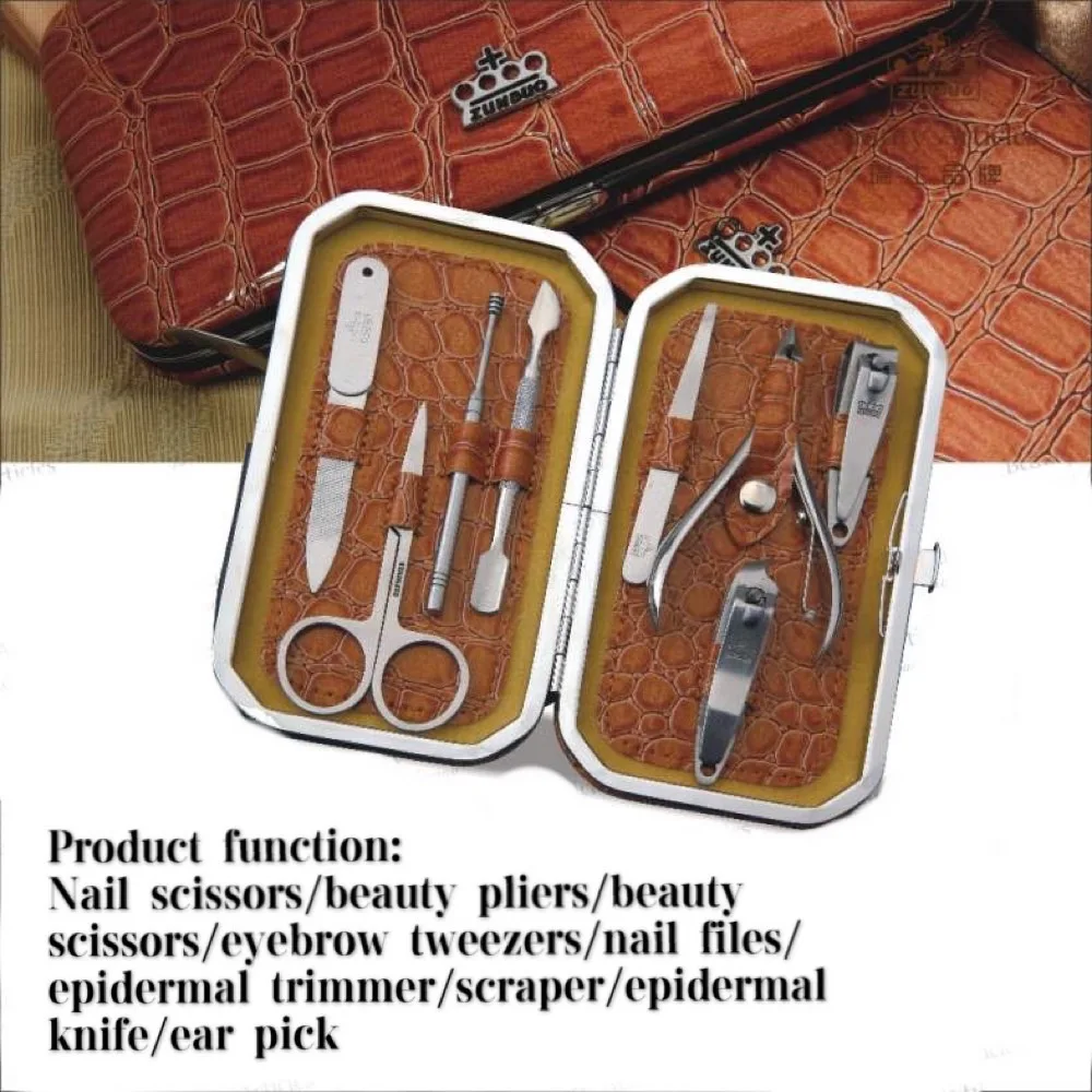 

High-end exclusive eight-piece nail clipper set, manicure knife, beauty kit, decoration, nail clippers, tool accessories, comple