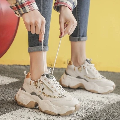 Кроссовки женские сетчатые дышащие на шнуровке Повседневная Уличная обувь