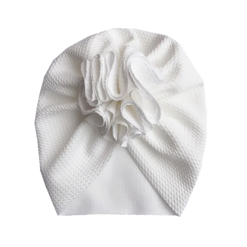 

Bloom Flower Baby Hat Kids Elastic Baby Turban Hats for Girls Bullet Fabric Headwrap Headband Infant Beanie Cap