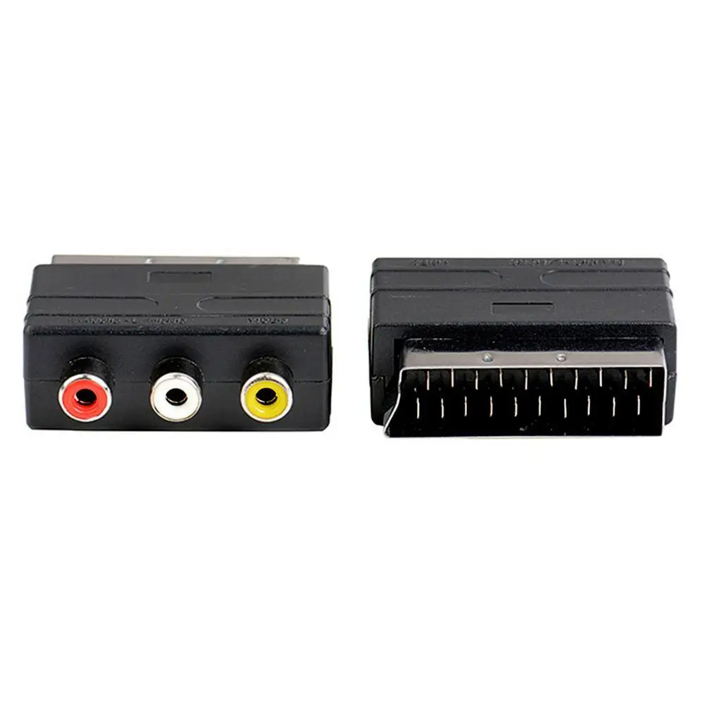 Адаптер RGB Scart на 3 RCA S Video Композитный SVHS для видео AV проектора телевизора DVD