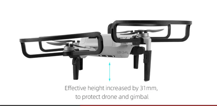 Mavic мини-Пропеллер Защита для Лопасть Винта дрона пропеллер протектор со складным шасси наборы DJI Mavic мини аксессуары
