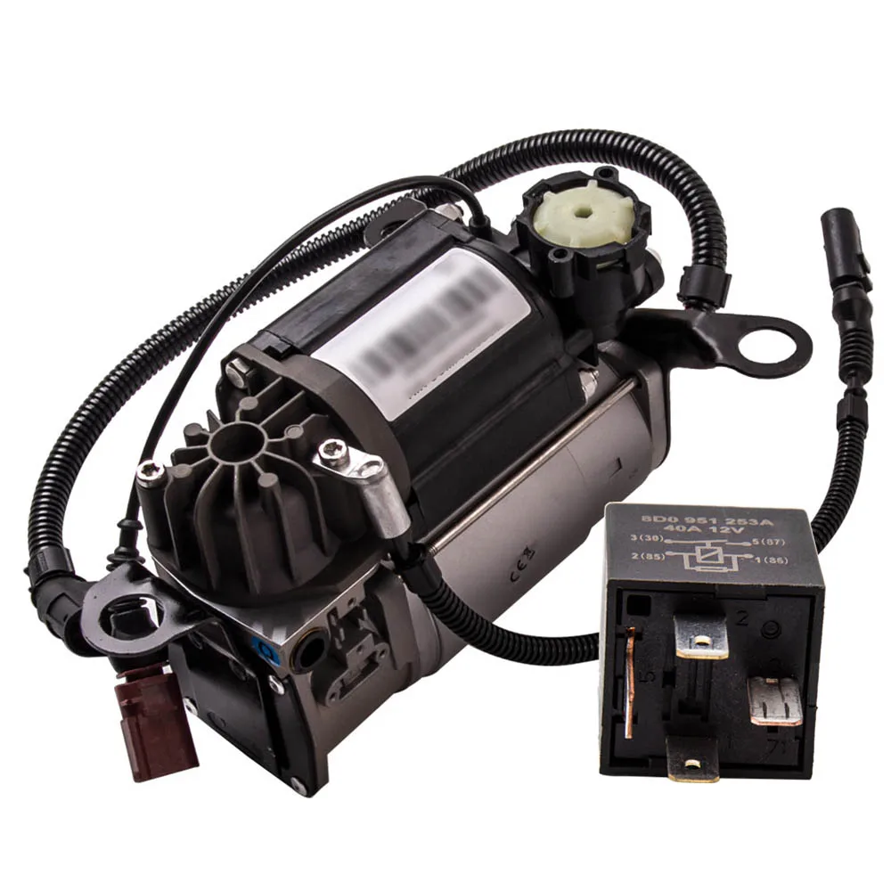 Насос компрессора пневматической подвески Airmatic + реле для Audi A8/S8 D3 4E 4E0616007E 2004 2010