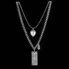 Ожерелье унисекс в стиле хип-хоп с подвеской в виде банкноты и сердца, новая мода 2021 года, VL