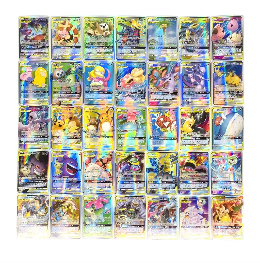 

300pcs Pokemons Toy Pokemon Card Toys Gx Non Repeat Shining English Cards Game Battle Carte Trading Children TAKARA TOMY Cards
