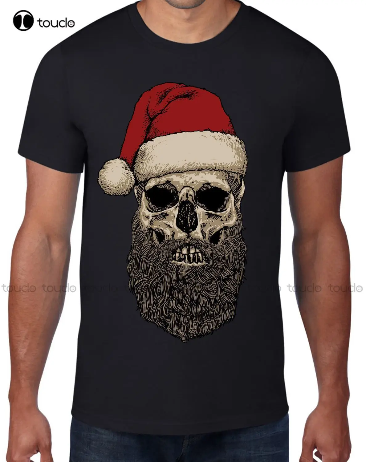 

Famous Brand Design Summer New Print Man Cotton Fashion Santa Claus Hipster Beard Christmas Men'S T-Shirtfamily T Shirts Xs-5Xl