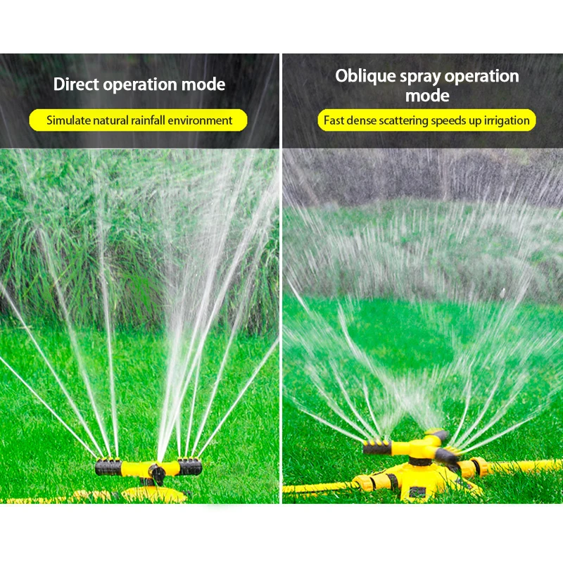 

Garden Lawn Sprinkler 360 Degree Automatic Rotating Sprinkler Nozzle Rotating Water Sprinkler System Garden Supplies