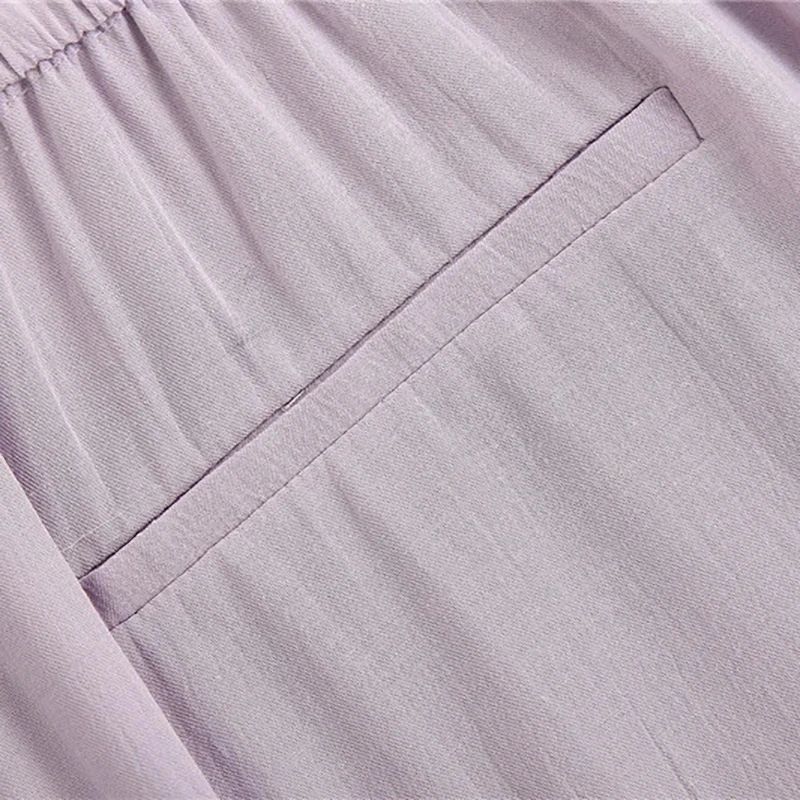 Женские летние повседневные фиолетовые шорты с высокой талией модные женские