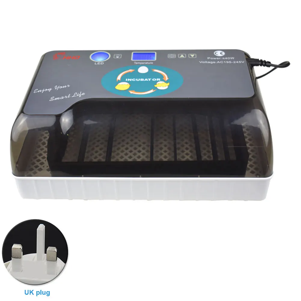 

12 Eggs Incubadora Machine Duck Hatcher Goose Poultry Chicken -candlers Incubator Bird Digital Automatic Turning Led