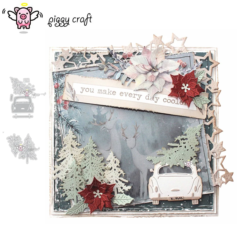 Свинья для рукоделия металлический Трафаретный вырубной штамп кроя поделочная