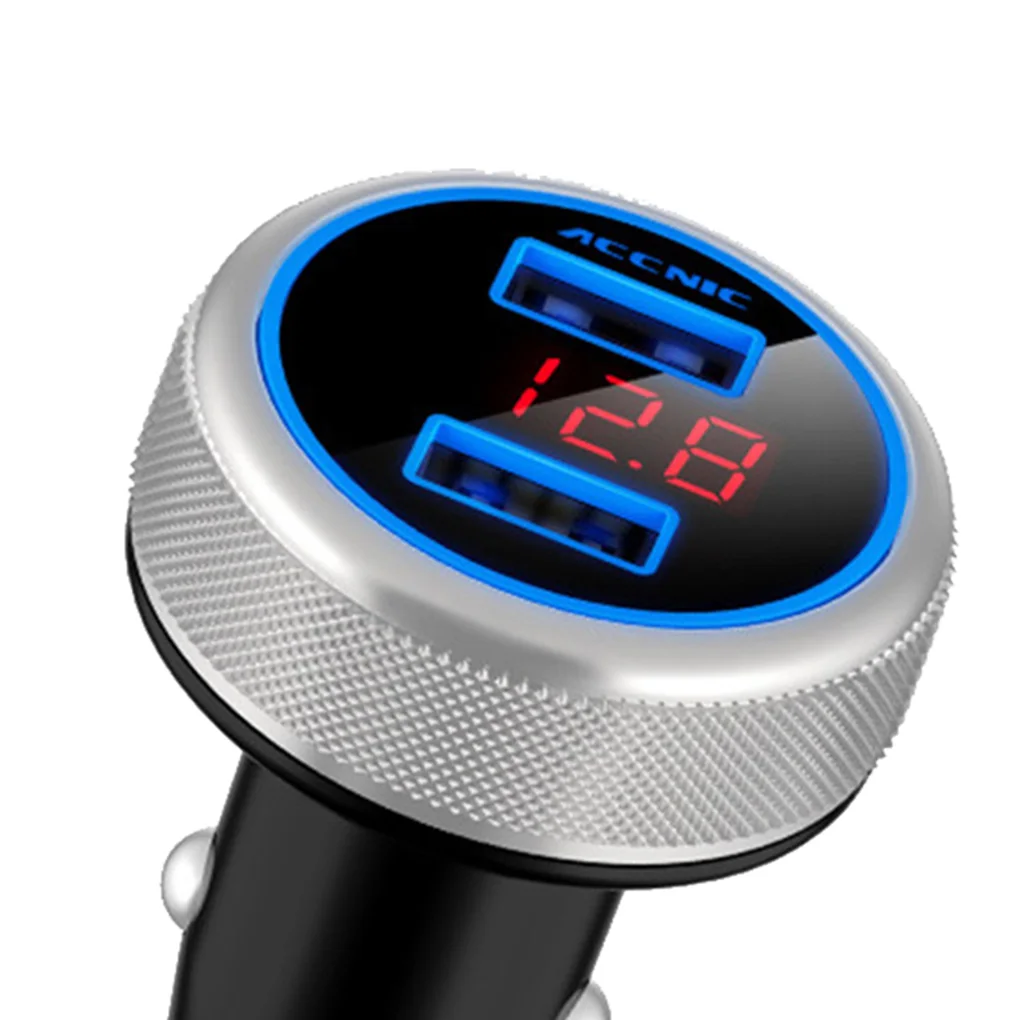 ACCNIC беспроводной fm передатчик Bluetooth автомобильный двойной USB 3 2A дисплей