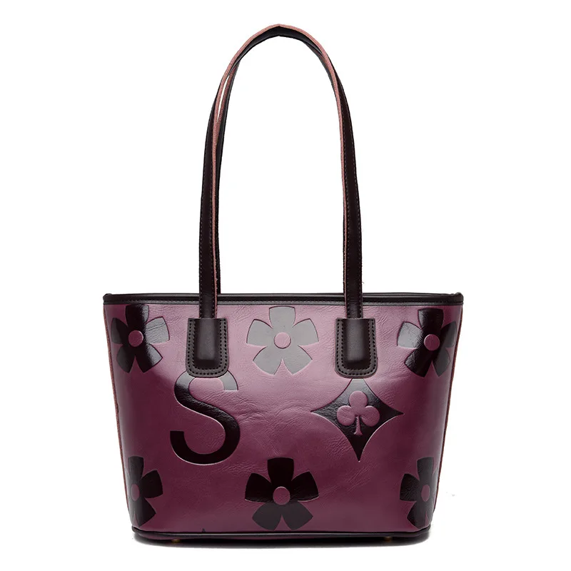 

Женские повседневные сумки-тоуты из натуральной кожи, новинка 2021, модные сумки через плечо, женский модный кошелек и сумочка, известный Луис...