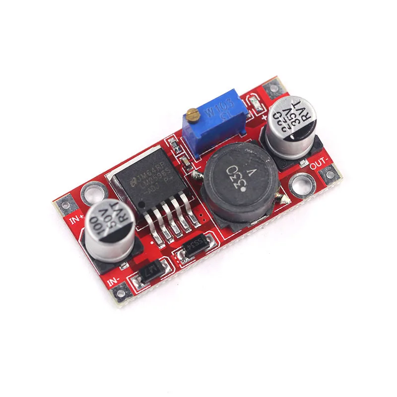 LM2596 Red 1 шт Высокое качество 3A Регулируемый DCDC LM2596 LM2596S вход 4 V-35 V Выход 1,23 V-30 В постоянного тока dc понижающий Питание Регулятор модуль - Цвет: LM2596 Red