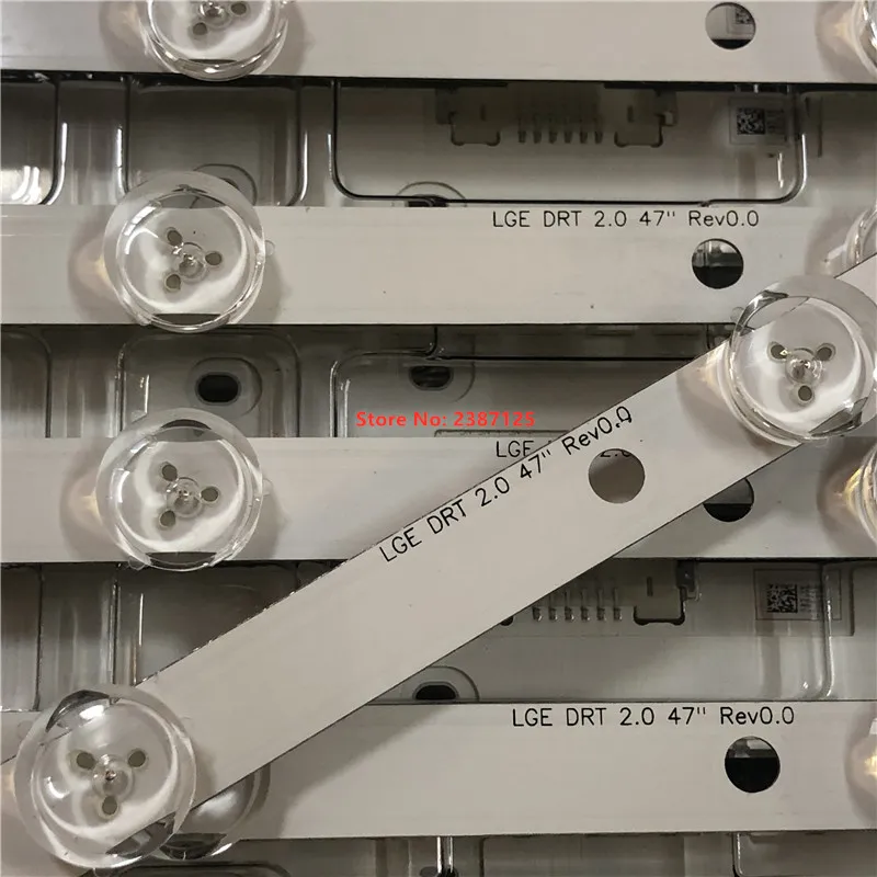10 шт. комплект светодиодный stripLG 47LN5460 Innotek POLA2.0 47 дюймов 47LN5400 47LN5700 Novo E Em aluminio LG LGE DRT 2