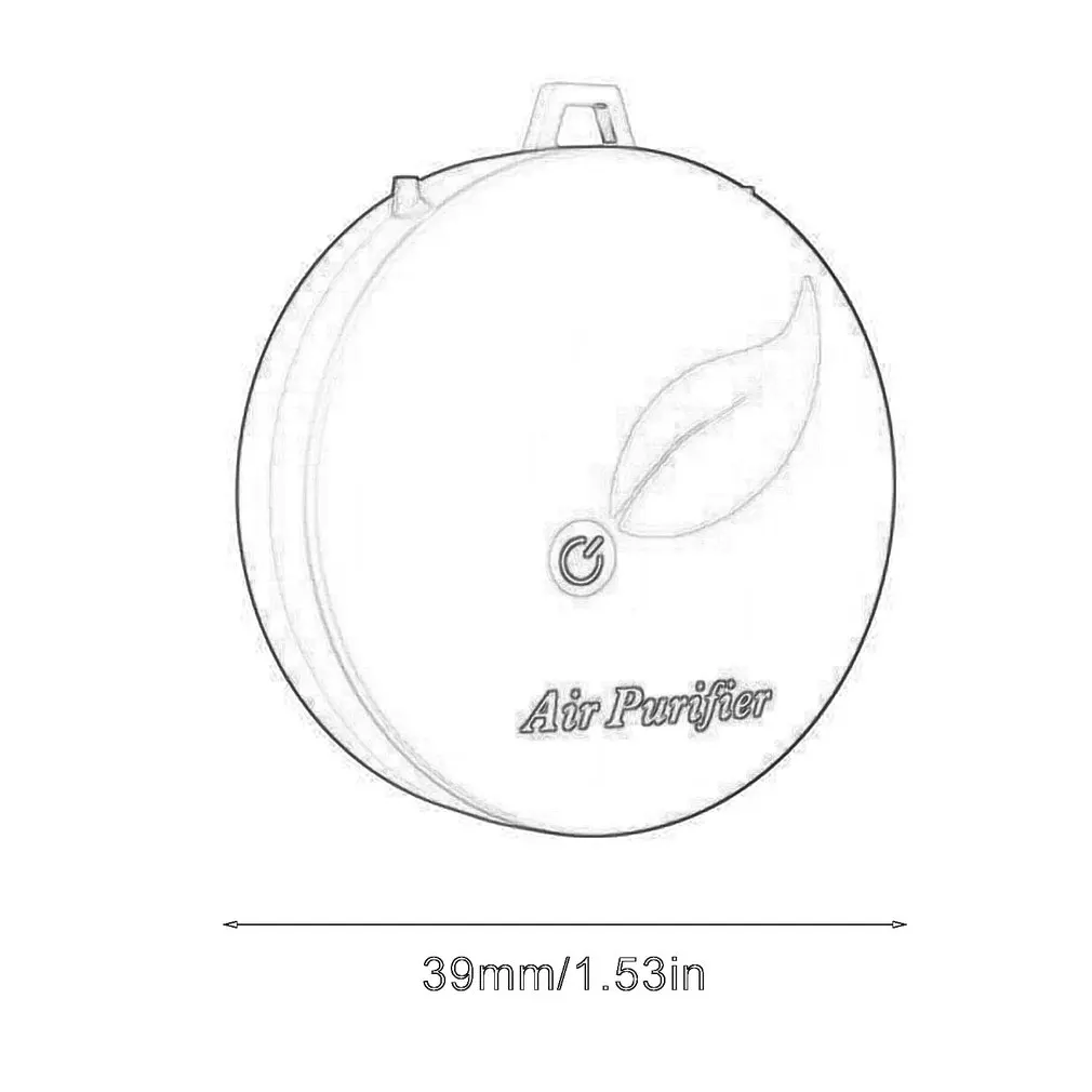 

Portable Mini Household Negative Ion Air Purifier USB Air Cleaner Air Purifier Low Noise Office Outdoor Pendant