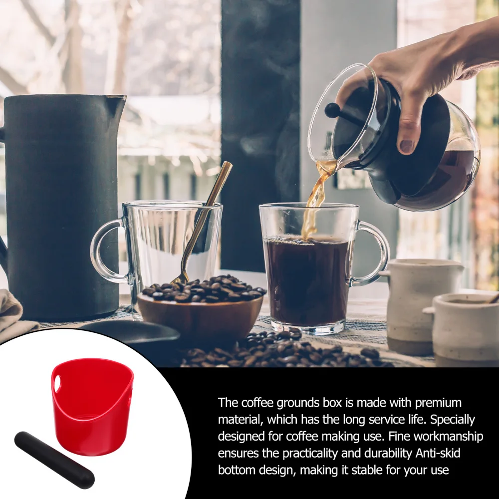 

1pc Coffee Grounds Bucket Coffee Grounds Dump Bin Waste Bucket for Cafe