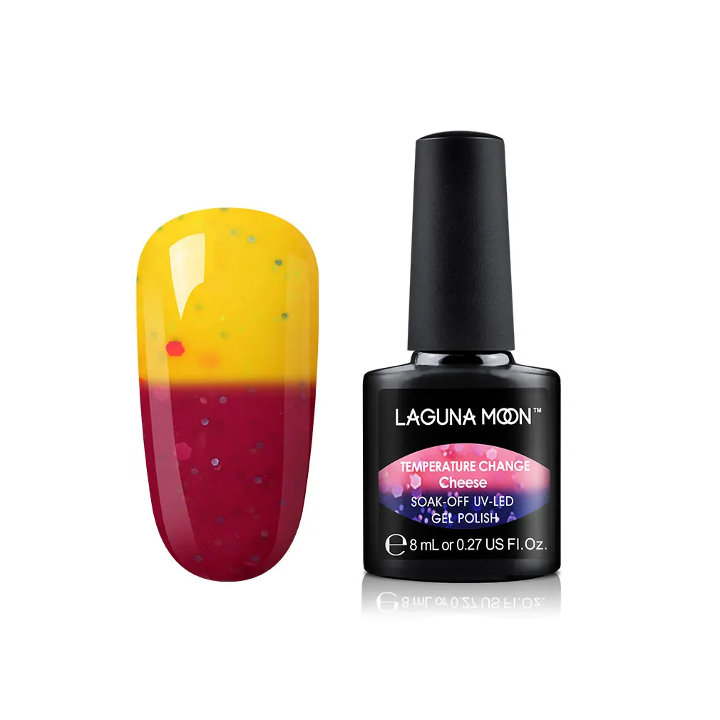 Lagunamoon 8ml Cheese Change Color UV Gel Nail Polish Temperature Change Color Soak Off Nail Art Varnish Gellak Hybrid Lacquer - Цвет: 18