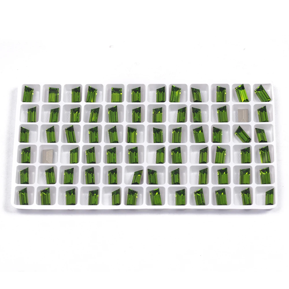 Оливковый цвет Цвет с украшением в виде кристаллов со стразами форме багета