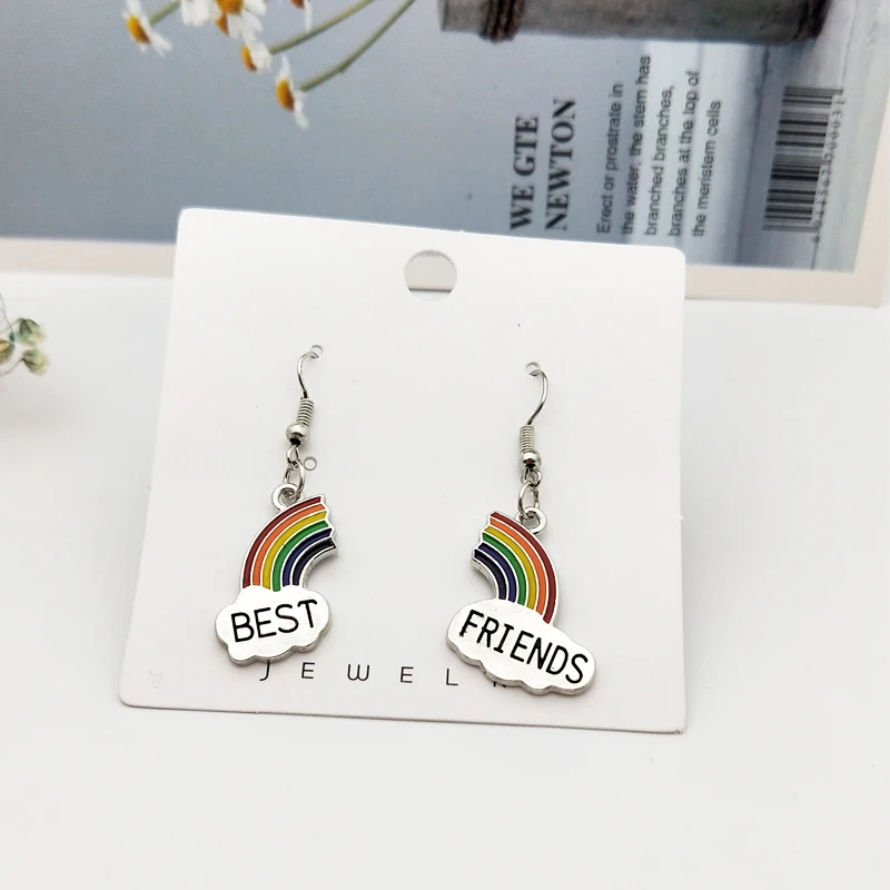 10 шт. Радуга сплав эмаль талисманы капли масла сращивания Подвески Колье браслет