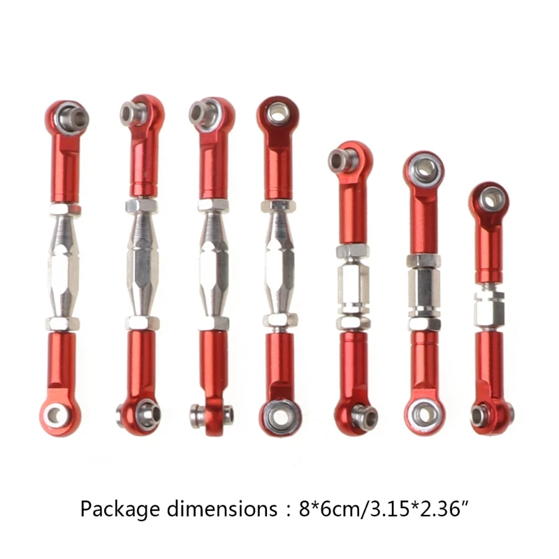 

1Set Metal Steering Servo Linkage Pull Rod for 1/14 Wltoys 144001 RC Car Accessories