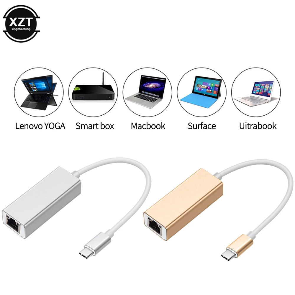 Внешний проводной USB C Ethernet адаптер сетевой карты Тип для оптоволкна вай RJ45