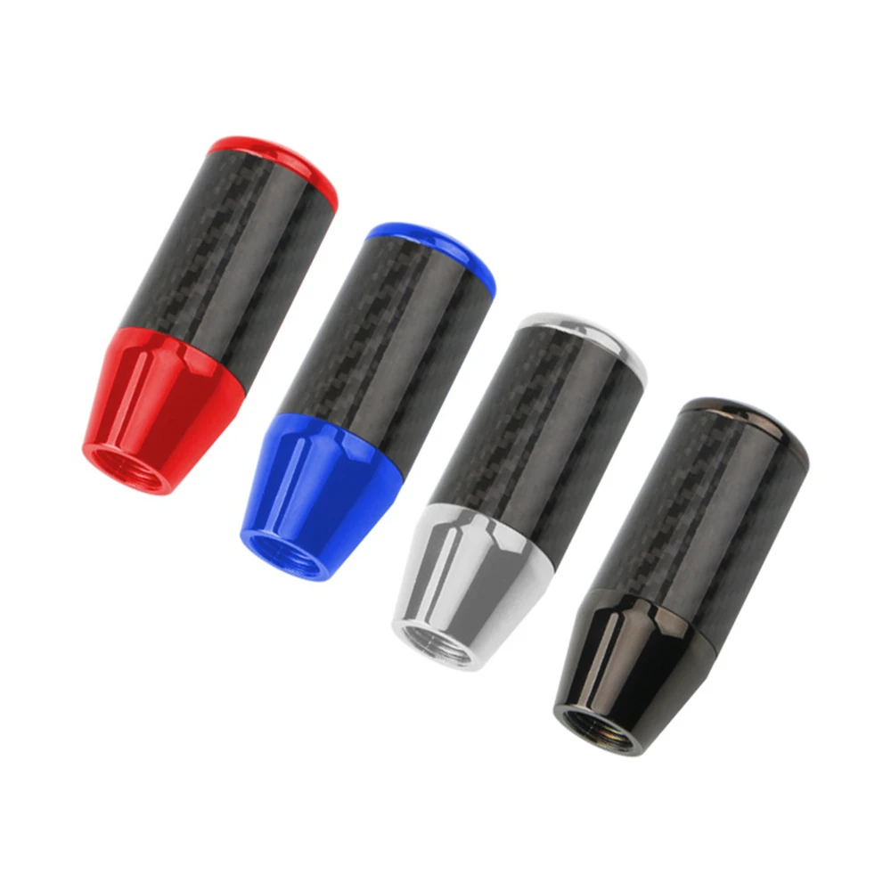 

Универсальная автомобильная короткая алюминиевая ручка переключения передач из углеродного волокна рычаг переключения передач на ручках ...