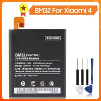 bm32 phone battery for xiao mi 4 m4 mi4 bm32 3080mah replacement battery tool