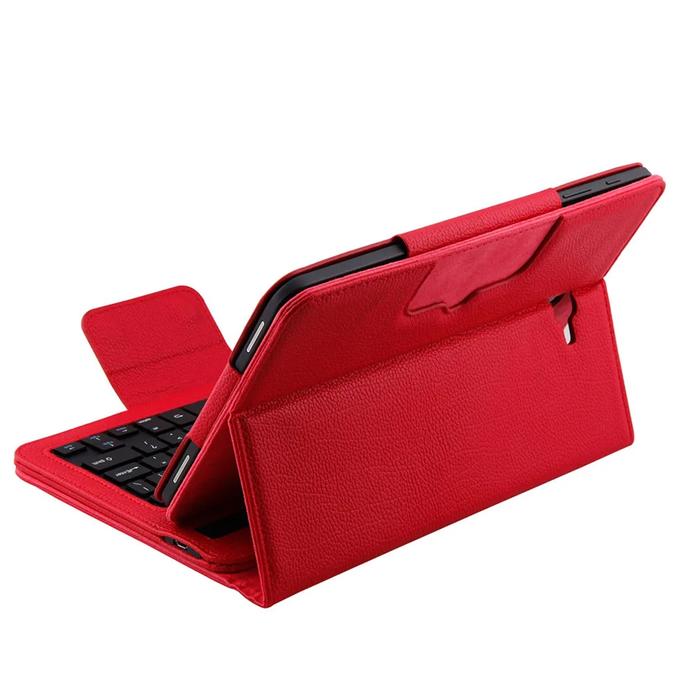 Bluetooth клавиатура чехол для Samsung Galaxy Tab A 10,1 T580 Funda+ пленка+ ручка клавиатура мини беспроводной