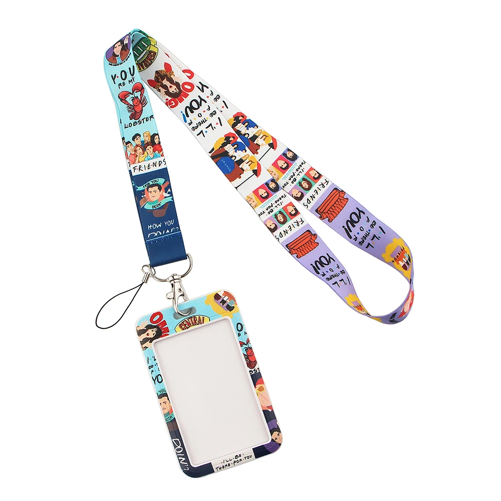 

DZ1447 Friends TV Show Key lanyard Car Keychain Personalise Office ID Card Pass Gym Mobile Phone Key Ring Badge Holder Jewelry