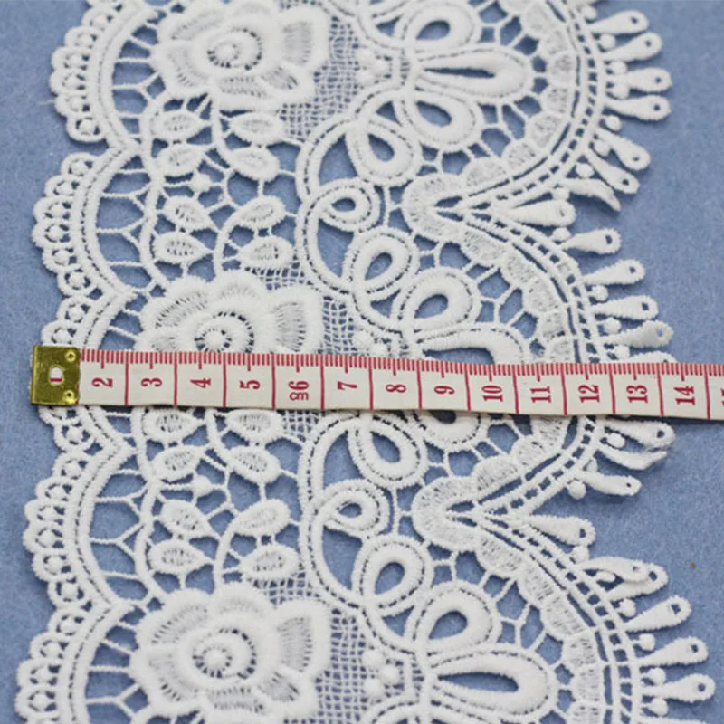 7 ярдов Высокое качество красивое кружево лента тесьма 135 мм кружевная отделка DIY