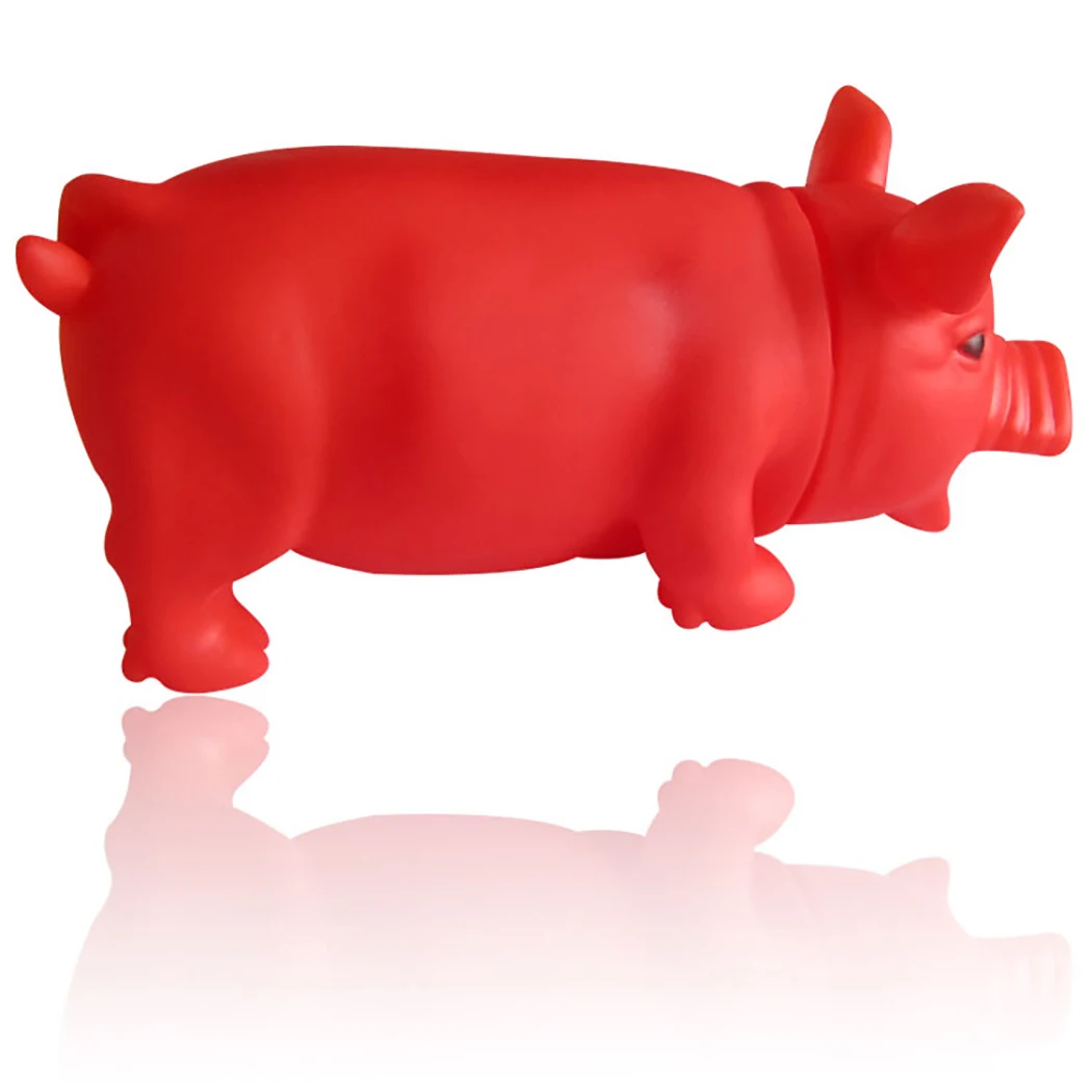 Милая пищалка для собак безопасная окружающей среды милая свинья игрушка