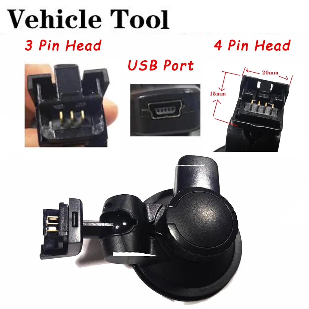 

Автомобильный держатель для видеорегистратора с креплением на присоске и мини-USB-портом