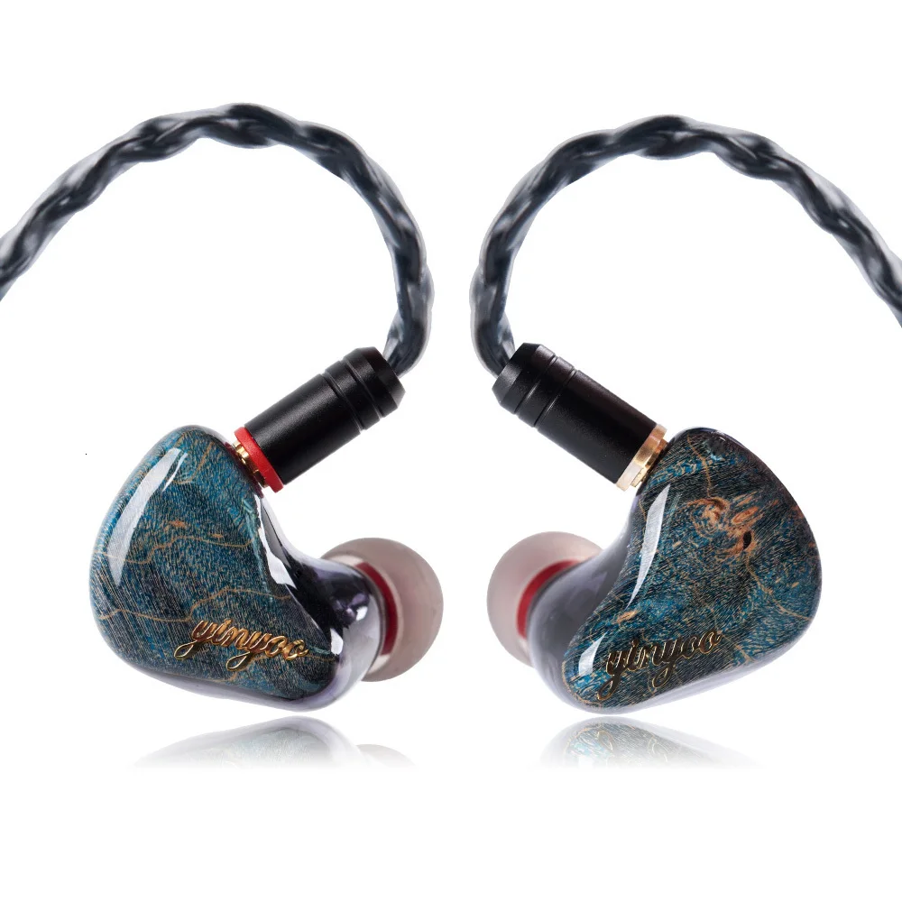 AK Yinyoo HX5 1DD+ 4BA гибридные наушники в ухо HIFI DJ монитор для бега спортивные наушники ушные вкладыши с заменяемым кабелем