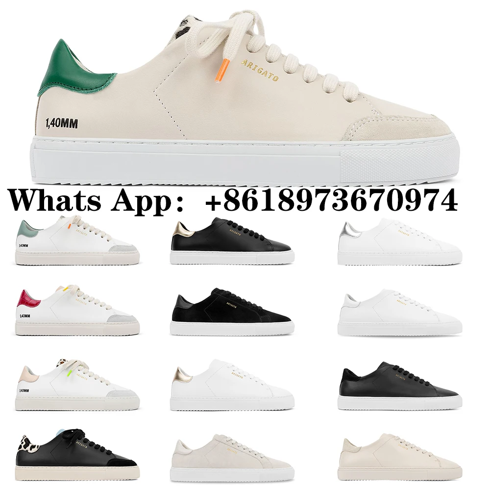 Original AXEL Arigato Sneakers Women White Shoes Men Casual Shoes Unisex Sneakers Fashion Leather Shoes All-match New Size 35-45