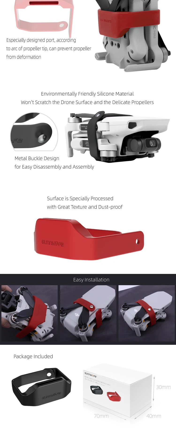 Mavic мини пропеллеры фиксатор протектор Защита стабилизаторы для DJI Mavic мини Дрон аксессуары