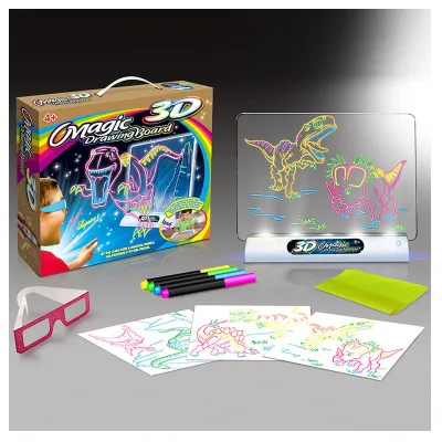 1 набор волшебная доска для рисования 3D Динозавр космический персонаж океан