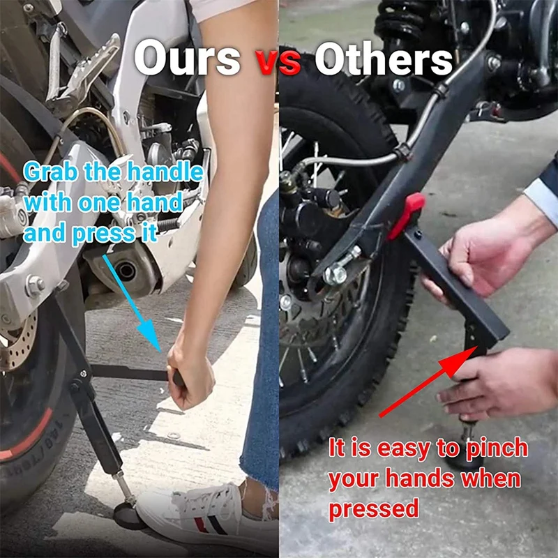 

Motorcycle Rear Wheel Lift Stand Portable Paddock Stand Chain Tool Kit for Chain Cleaning Chain Lubrication